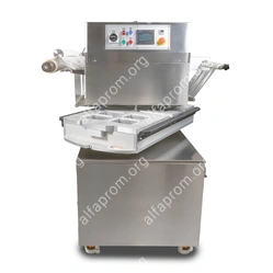 Полуавтоматический запайщик лотков ротационного типа HVT-450R (нерж.СКИН) (4 лотка,187*137*120)