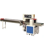 Горизонтальная упаковочная машина DXDZ-450XD NEW (H-70mm, bag L 130-450mm, S 400mm, рег.форм, транспортёр на выходе, вставки в трансп)