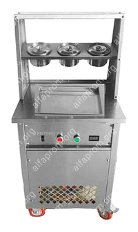 Фризер для жареного мороженого Foodatlas KCB-1F (контейнеры, стол для топпингов)